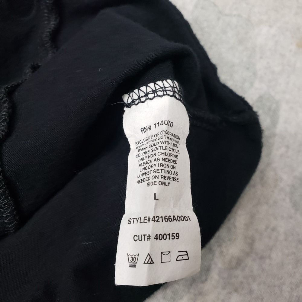Rock 47 By Wrangler Tank Top Womens Large Black Pullover Sleeveless Metal Studs - Picture 6 of 10